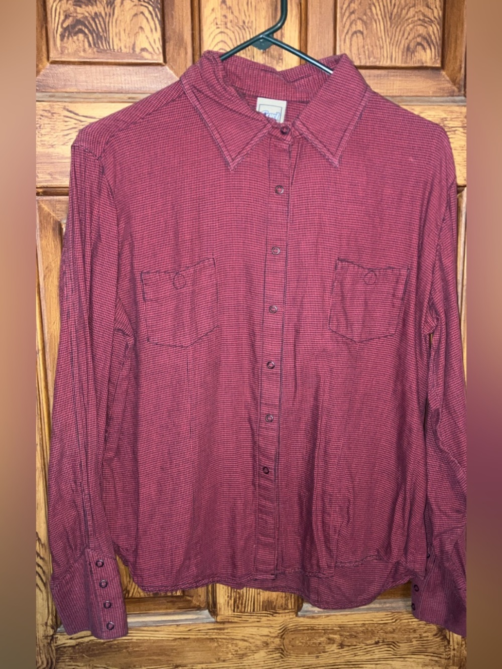 Cruel girl Womens snap button down shirt